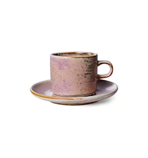 Chef ceramics: Kopp med fat 22 cl Rustic pink