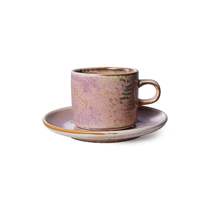 Chef ceramics: Kopp med fat 22 cl Rustic pink