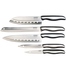 Messerset aus Stahl 5 Messer