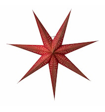 Skina estrella de Navidad rojo/dorado 80 cm