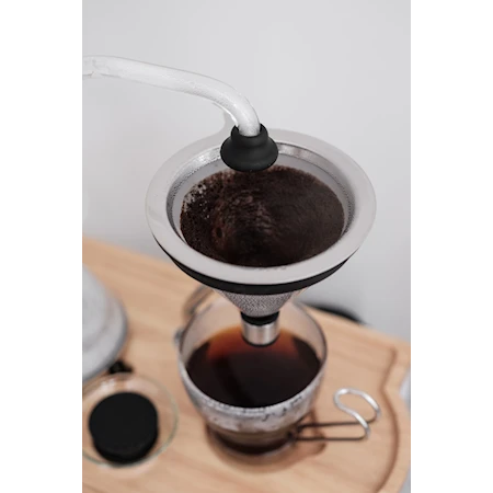 Barisieur Kaffebryggare Vit/Gummiträ