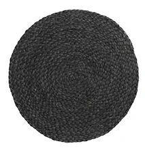 Bordbrikke Jute Ø 35 cm - Svart