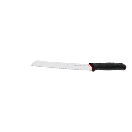 PrimeLine Brødkniv 24 cm Stål/Plast Sort