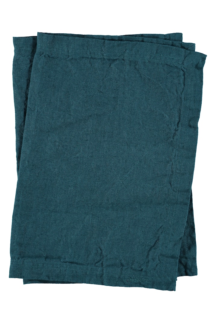 Placemat Washed Linen 2-pack - Petrol