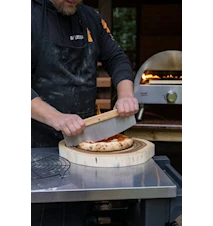 Pizzaskärare 32x11 cm Rostfritt Stål/Trä