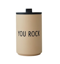 YOU ROCK Thermos-/Isolierter Becher Beige