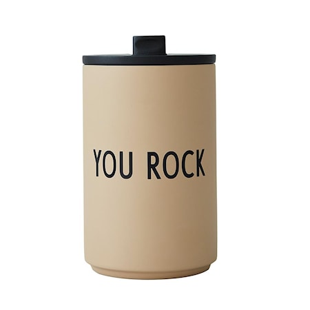 YOU ROCK Thermo/Isolerad Mugg Beige
