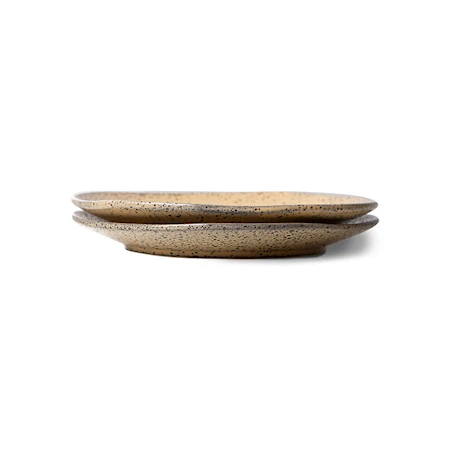 Gradient Tallrik 2-pack 16 cm Keramik Aprikos
