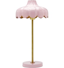 Wells bordlampe Rosa/guld 50cm