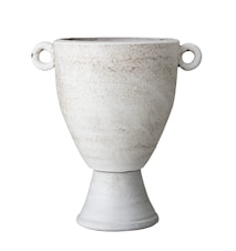 Dahlia Dekorations-Vase Terrakotta Grau 36cm