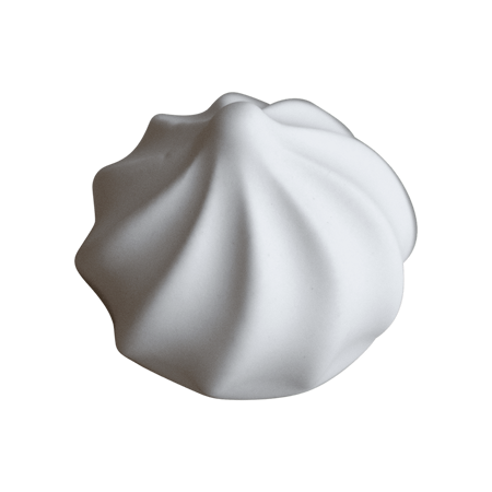 Meringue Prydnadsmaräng Ø3 cm Keramik Vit