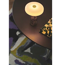 Trip Bordlampe Ø17x21 cm Mørk Emperador/Blank Opal