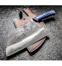 Mad Bull - Serbisk kockkniv 18cm svart handtag