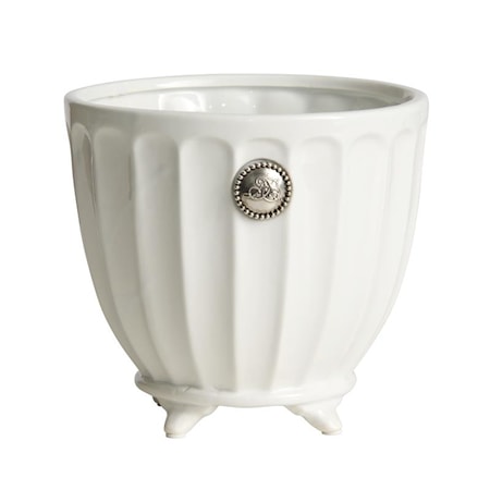 Lene Bjerre Blomsterpotte Notilde H16,5cm Hvit