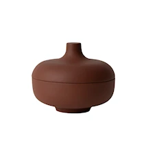 Sand Skål med lock Ø12 cm Terrakotta