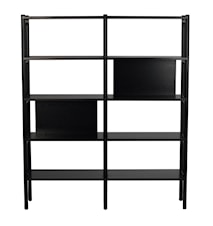 Holton Bokhylla hög 140x166 Svart ek