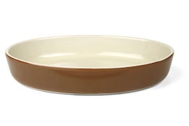 Form oval 27x18cm brun/beige