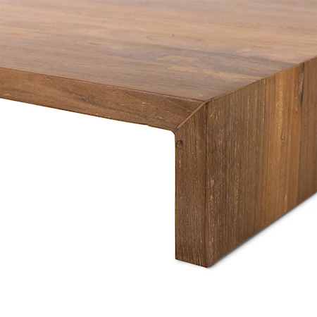 Träbord Platå Medium 62x53 cm Teak Brun