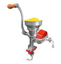 Manual Grain Grinder with low hopper