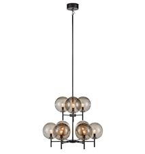 Crown Taklampa Svart/Smoke 9L