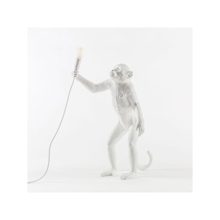 Bilde av Monkey Bordlampe 46 x 54 cm Hvit