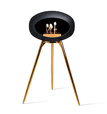Le Feu Dome Ground High Eldstad 79 cm Svart/Roséguld