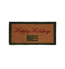 Happy Holidays Coir Fibre Door Mat  45x90 Natur