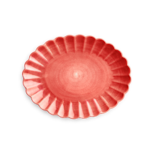 Oyster Fad 35x30 cm Rød