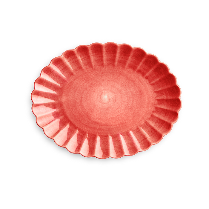 Oyster Fat 35x30 cm Röd