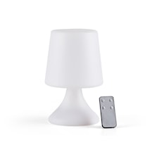 Midnat Led Loungelampe 25,5 cm Hvit