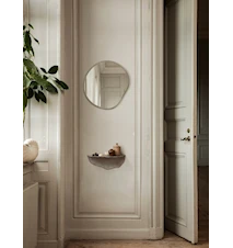 Pond Spegel Small  Dark Chrome