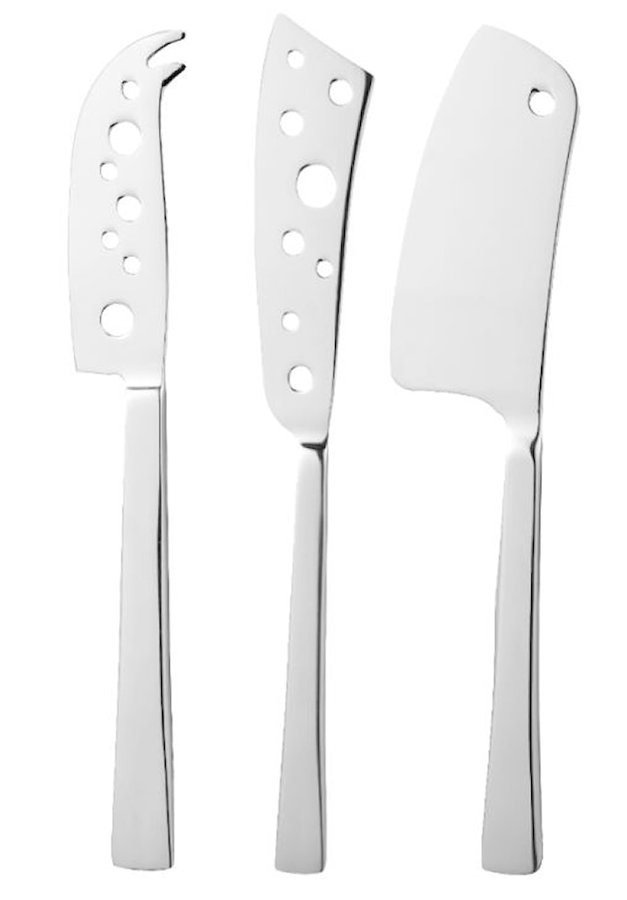 Ode Ostesett 3 kniver rustfritt stål 21–24 cm