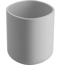 Birillo Tannbørstekopp 11 x 9,5 cm Plast/Stål Hvit