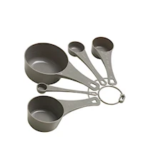 Set de cucharas medidoras 5 piezas gris