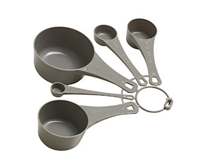 Set de cucharas medidoras 5 piezas gris