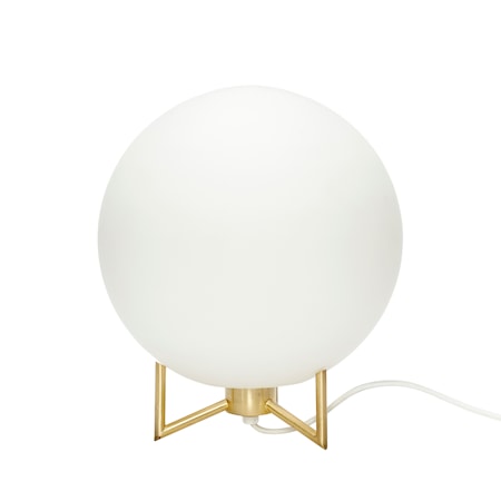 Bordlampe ø26xh30 cm – Hvit/messing