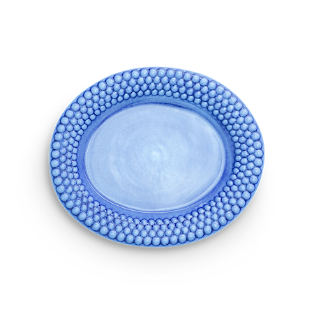 Bubbles Fat Oval 35x30 cm Ljusblå