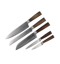 Messerset 5 Teile Holzgriff