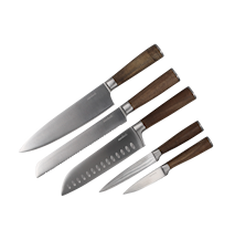 Messerset 5 Teile Holzgriff