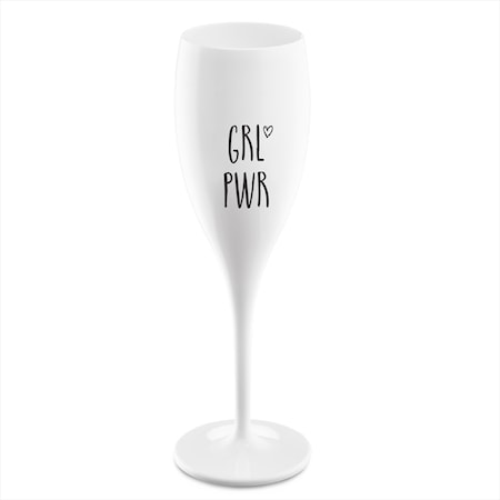 Läs mer om CHEERS Grl pwr, Champagneglas med print 6-pack 100ml