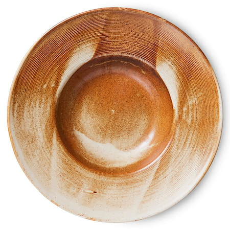 Chef ceramics: Pastatallrik 28,5 cm Rustic cream/brun