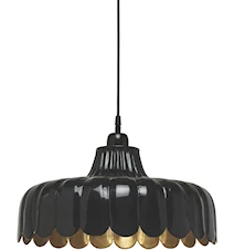 Wells Plafondlamp Zwart/Goud 43cm