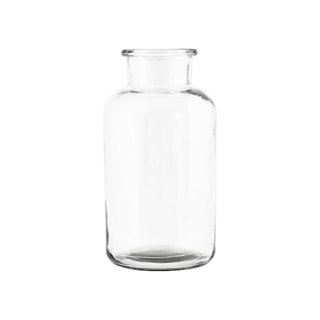Vase Jar Ø 10x20cm Clear