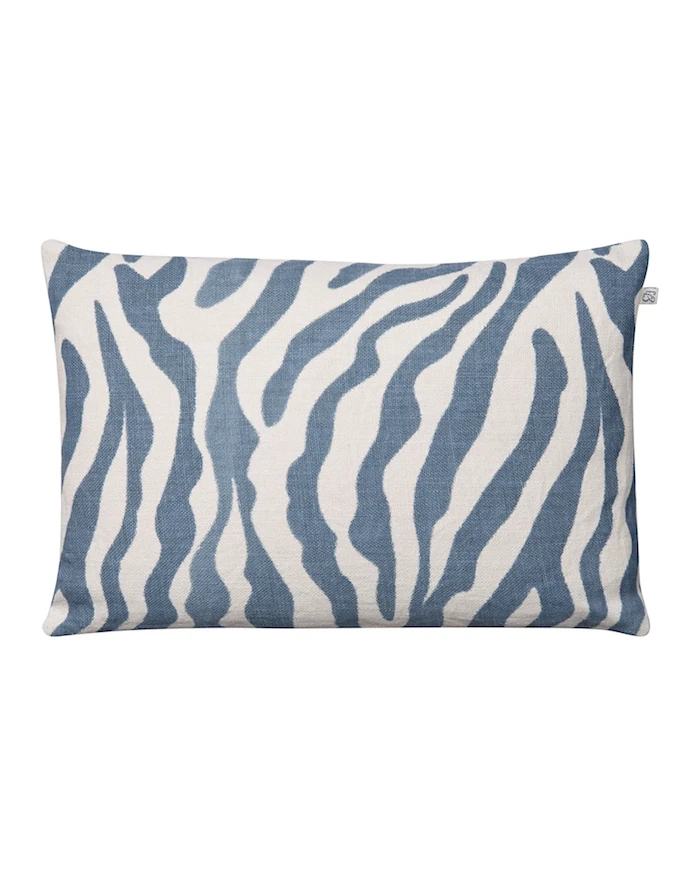 Zebra Kuddfodral 100% Linen Himmelsblå 40x60cm