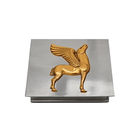 Läs mer om Pegasus tenn guld ask