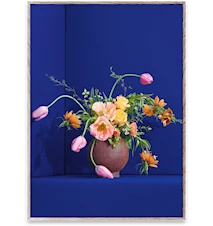 Blomst 01 / Blue Poster 30x40 cm
