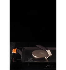 Stekbord kolstål stekyta 45x22 cm + Smashjärn