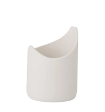 Vaso in porcellana bianco 13,5 cm