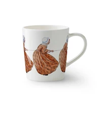 Elsa Beskow mug with handle Aunt Brown 40 cl