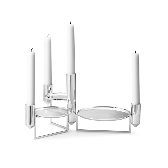 Tunes Centrepiece Candle Holder Stainless Steel
